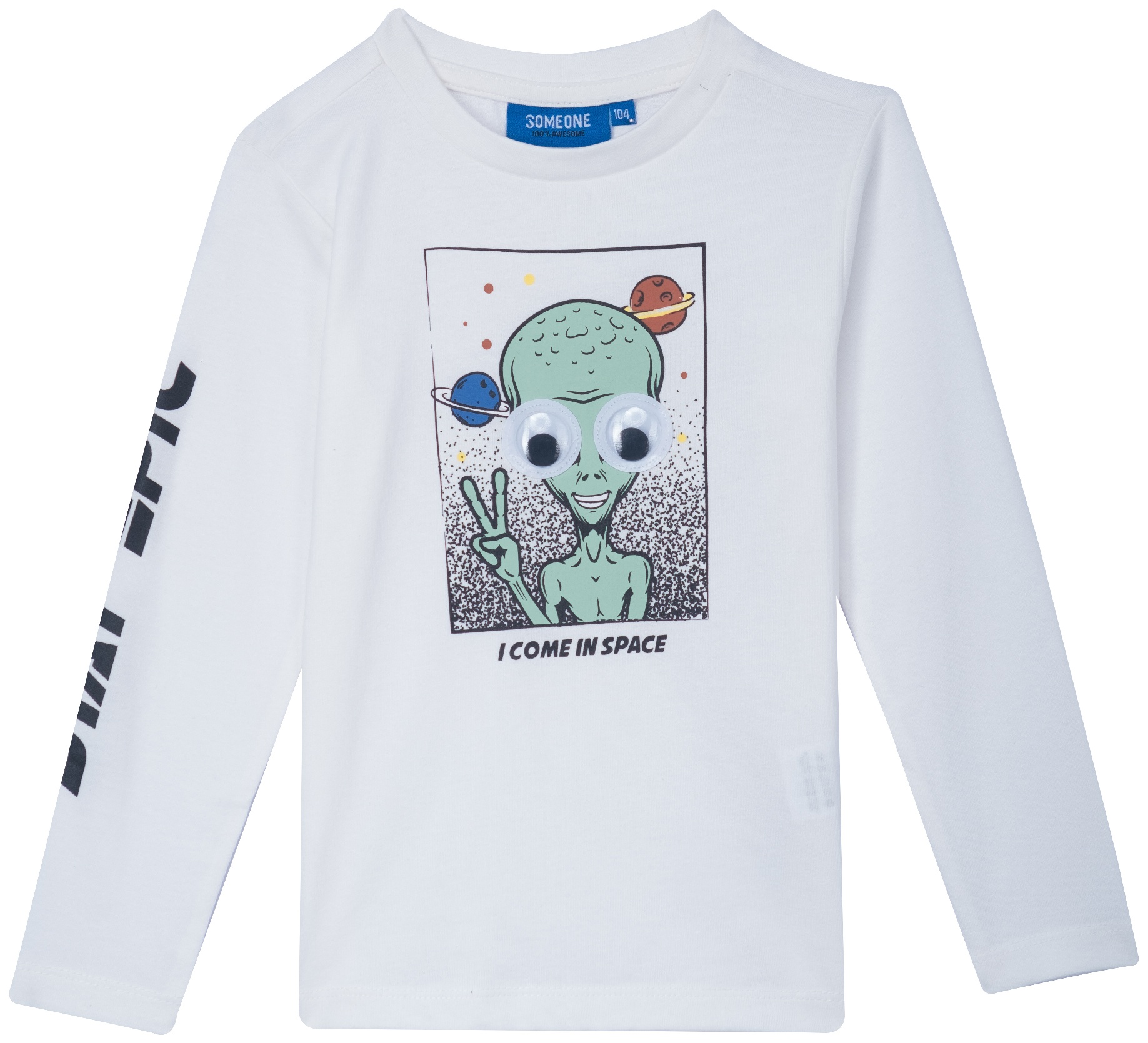 Someone Langarmshirt Space Ecru