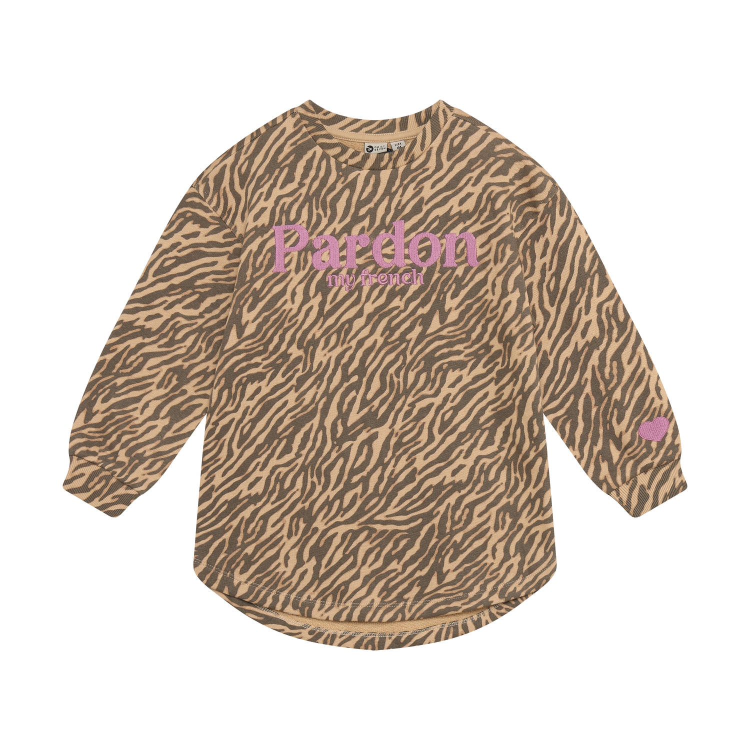 Daily Seven Girl Sweatkleid Animal ginger