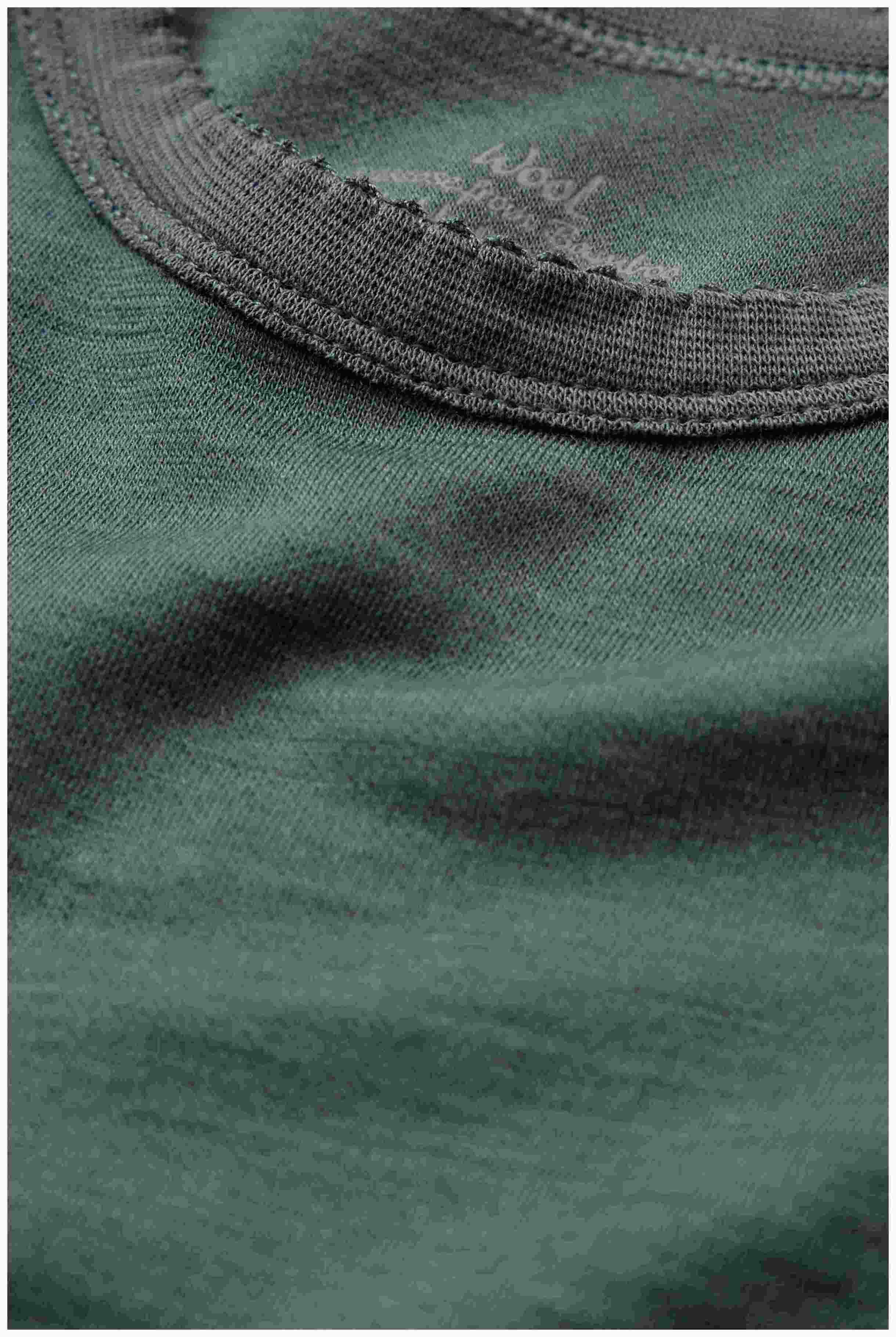 Hust & Claire Langarmshirt Wolle/Bambus Balsam Green