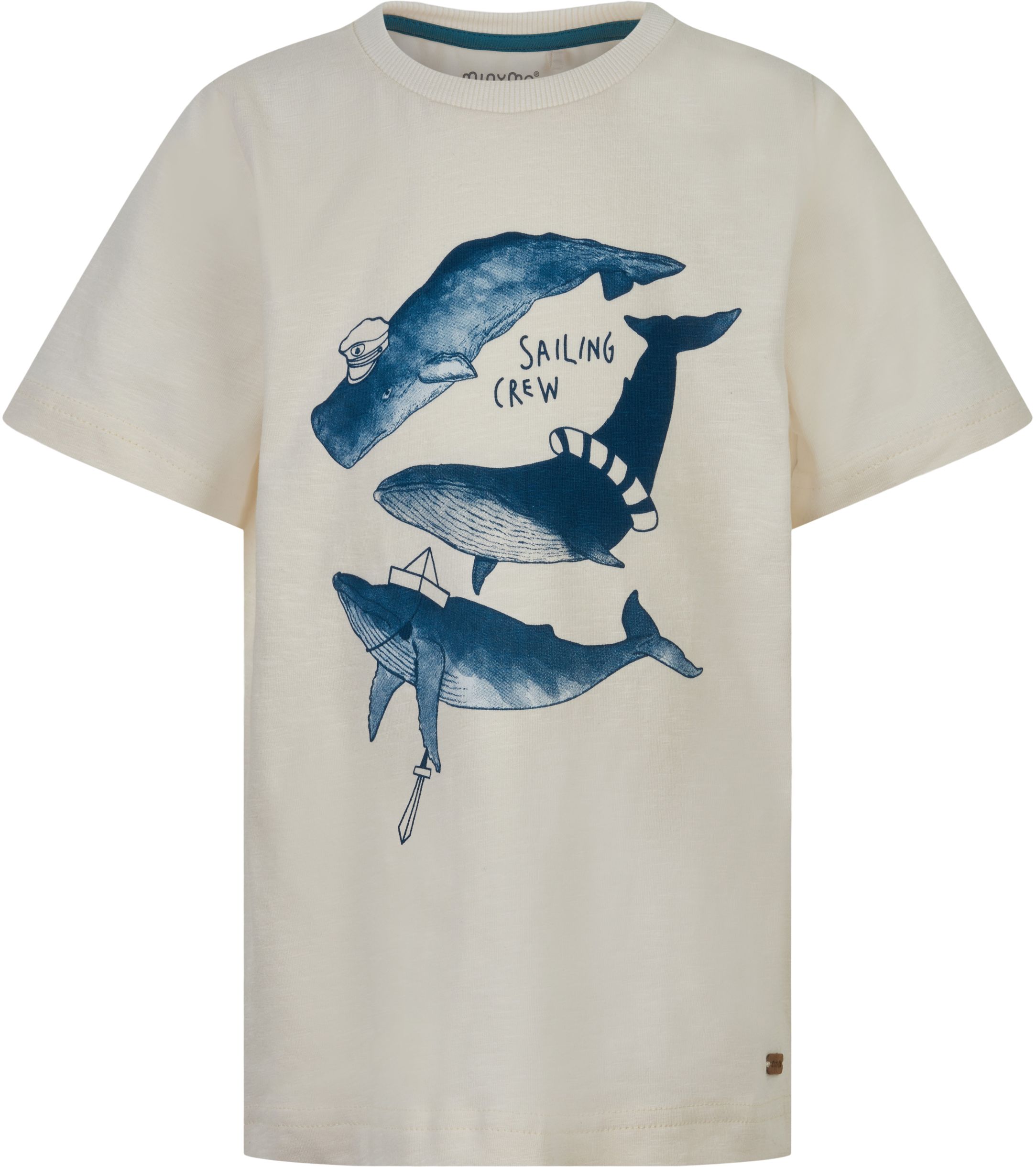 Minymo Boy T-Shirt s/s Whale white