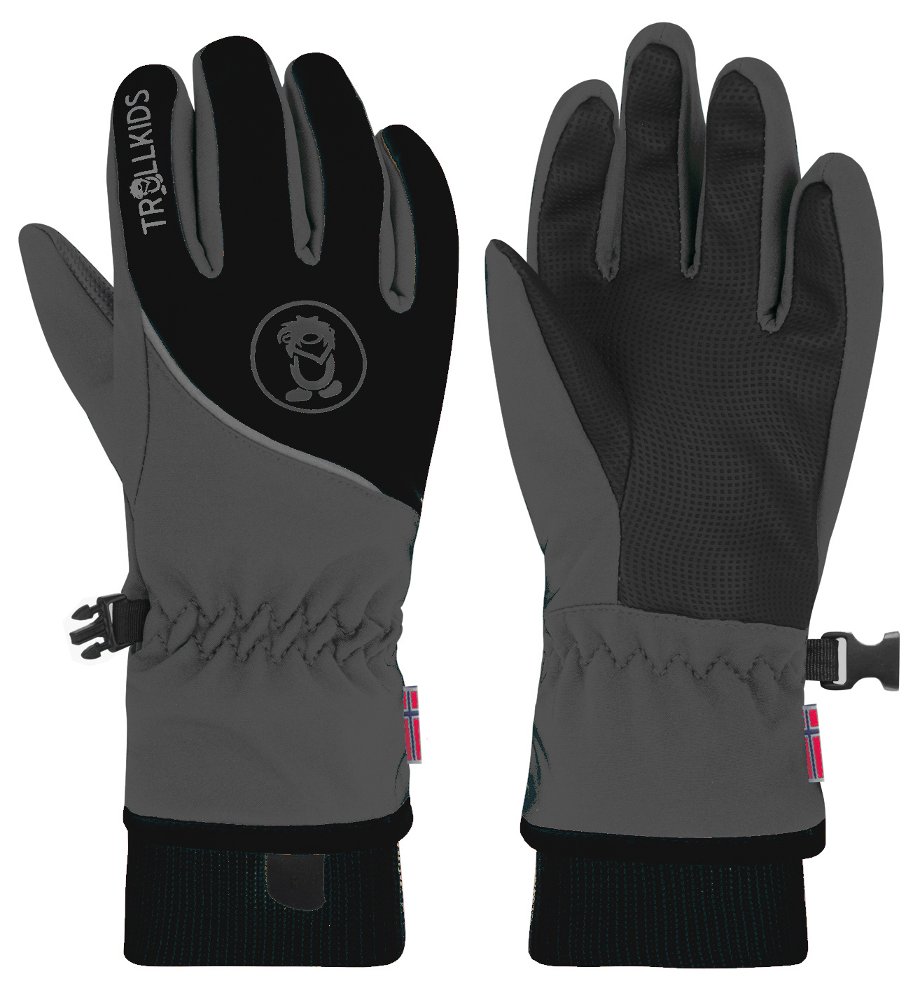 Trollkids Trolltunga Softshell Glove Anthracite/Black