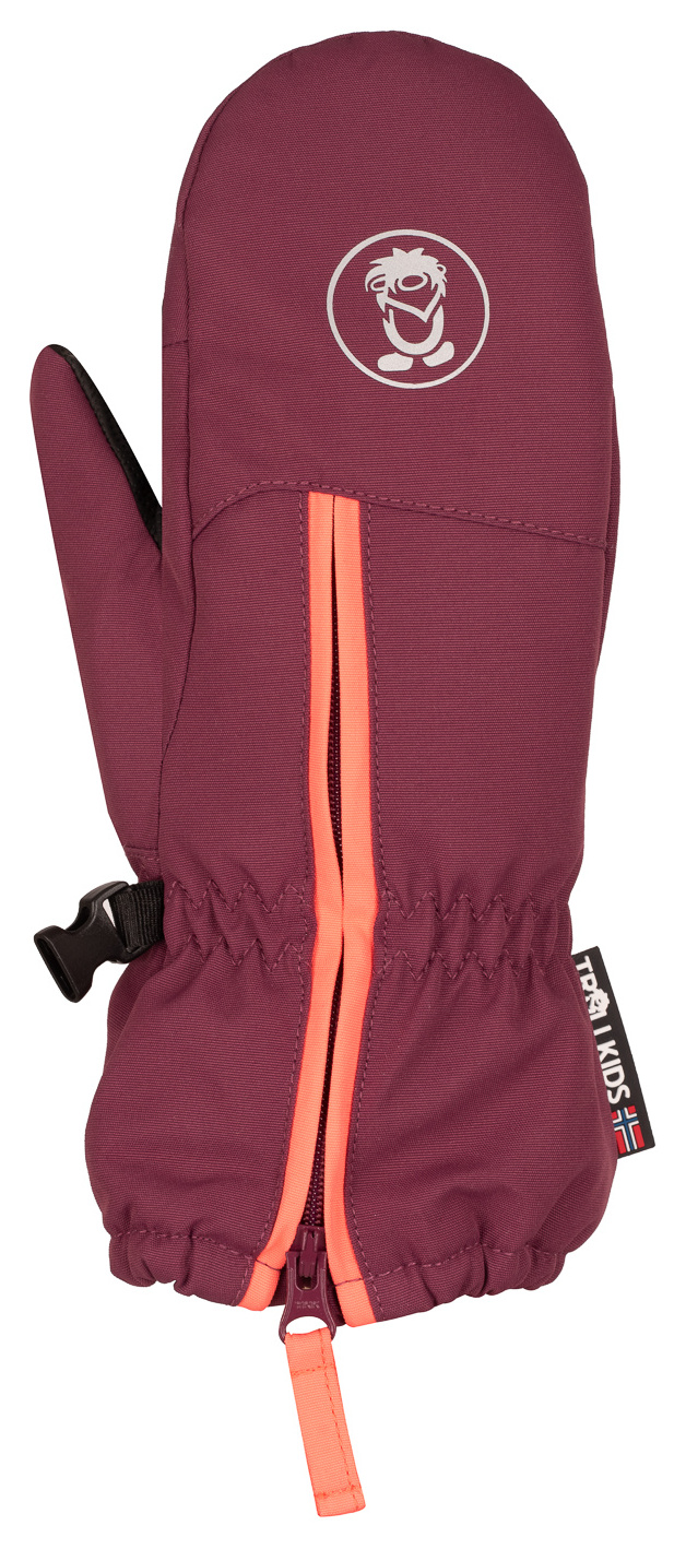 Trollkids Troll Fausthandschuhe Deep Ruby/Pink Salmon