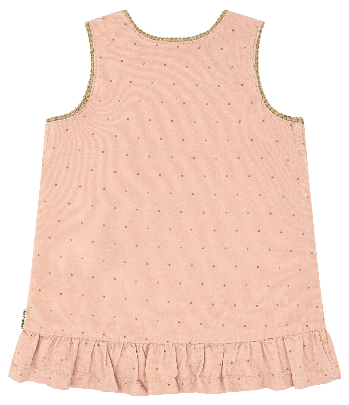 Hust & Claire Baby Girl Kleid Dotty Rugby Tan
