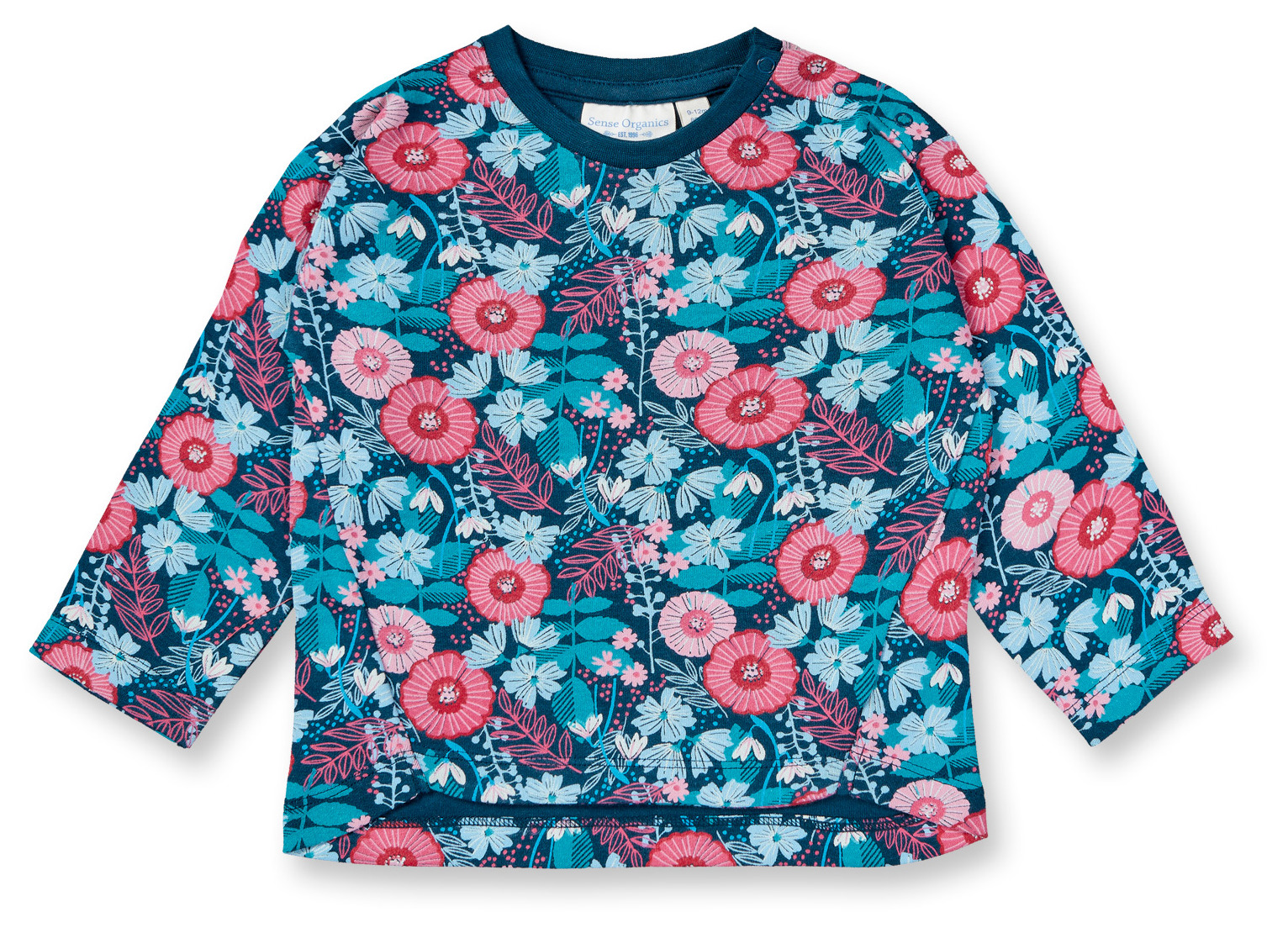 Sense Organic Baby Shirt Langarm AOP Multi Floral
