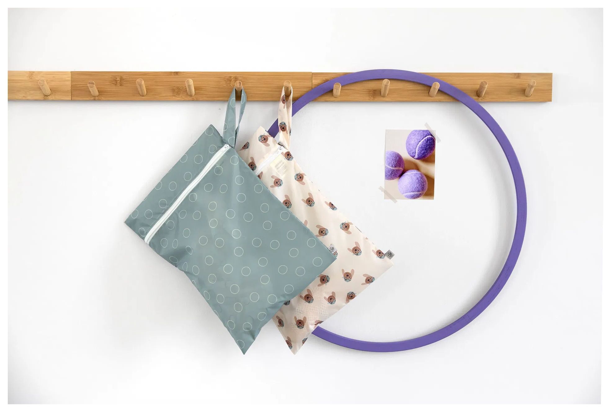 Lässig Nasstasche 2er Set Tiny Team Dog