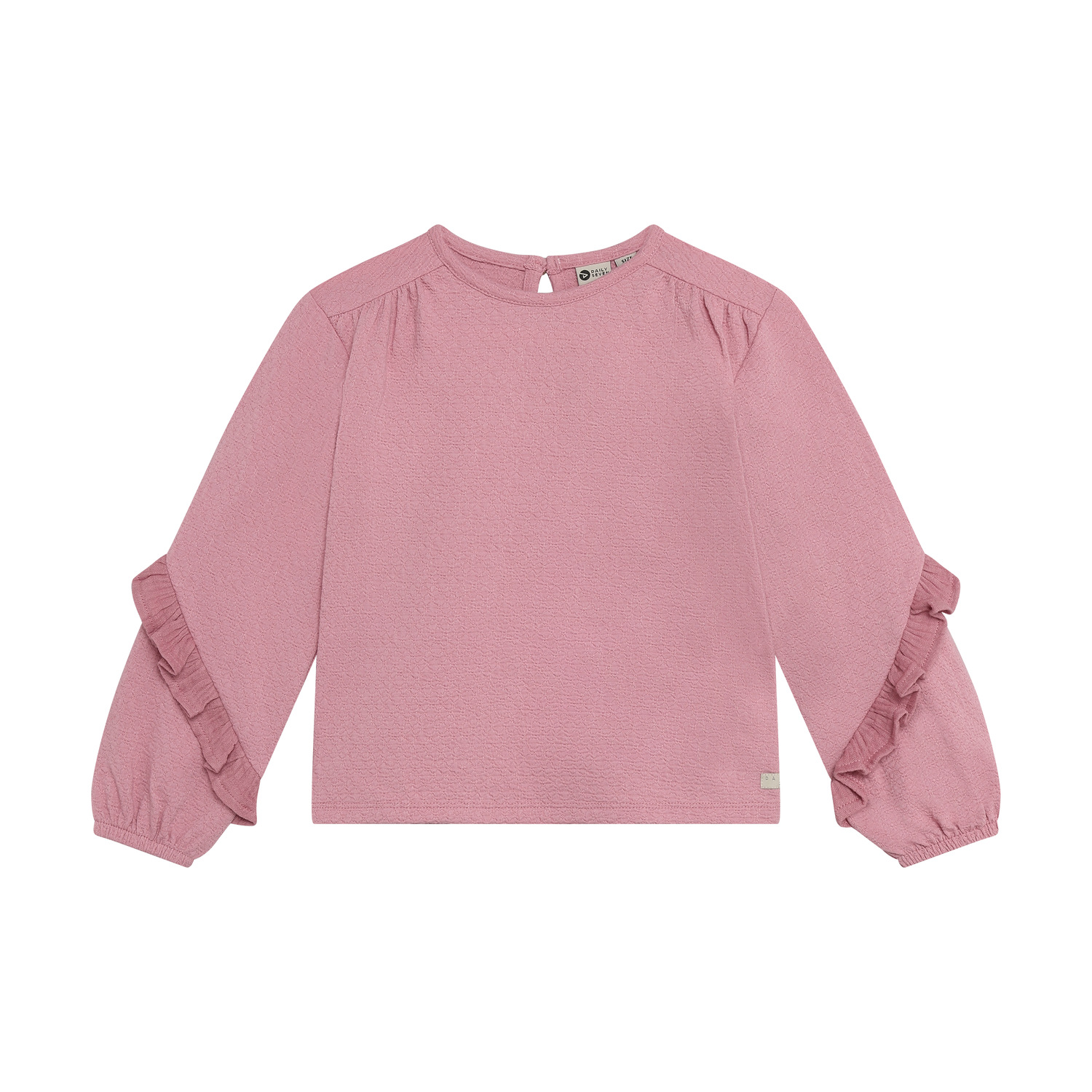 Daily Seven Girl Langarmshirt Ruffle lila