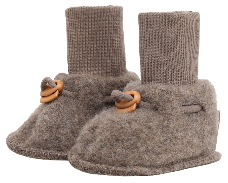 Hust & Claire Baby Überschuhe Wollfleece Deer Melange