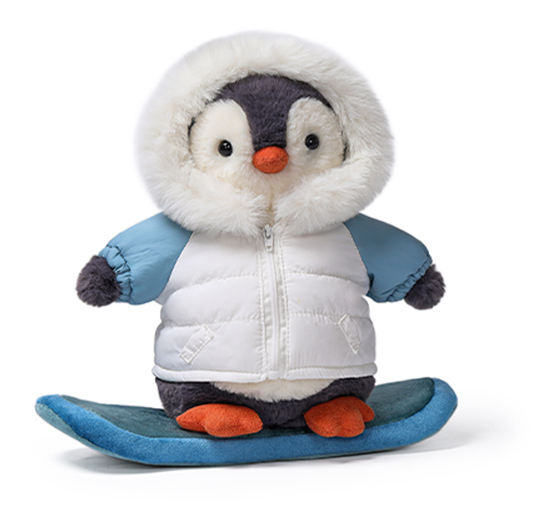 Hugs Snowboarder Glacier Penguin 25 cm