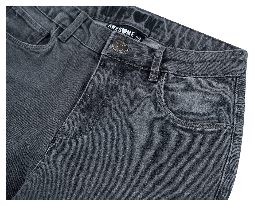 Someone Girl Jeans Wide grey denim
