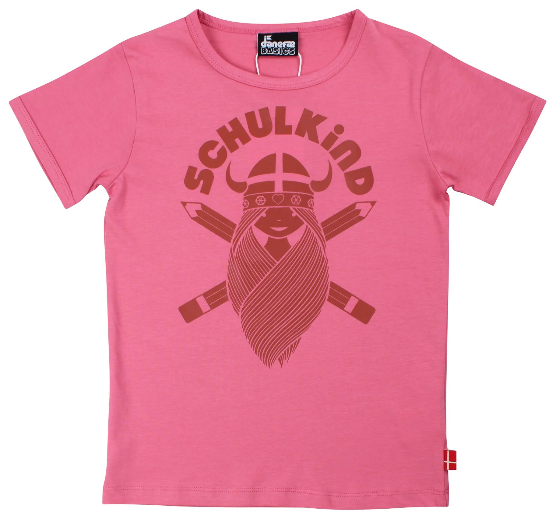 Danefae Girl Schulkindshirt kurz Soft Cherry